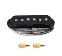FLEOR Vintage Alnico 5 - Pastilla de cuello de bobina única SSS para guitarra eléctrica ST, color negro