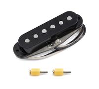 FLEOR Vintage Alnico 5 - Pastilla intermedia SSS de bobina única para guitarra eléctrica ST, color negro