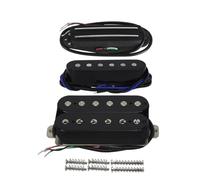 FLEOR Vintage Alnico 5 SSH Guitarra Doble Carril y Pastilla de Humbucker para cuello, centro y puente, color negro