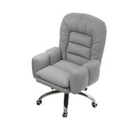 FLEPYHB Silla de Escritorio para Oficina en Casa, Cómoda Silla Giratoria de 360° Tapizada con Soporte Lumbar y Respaldo Inclinable, Silla de Trabajo para Computadora de Altura Ajustable