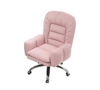 FLEPYHB Silla de Escritorio para Oficina en Casa, Cómoda Silla Giratoria de 360° Tapizada con Soporte Lumbar y Respaldo Inclinable, Silla de Trabajo para Computadora de Altura Ajustable