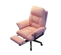FLEPYHB Silla de Escritorio para Oficina en Casa, Silla de Ergonómica Giratoria de 360°, Sillón de Computadora con Respaldo Inclinable, Sillas de Trabajo de Oficina Tapizadas Cómodas