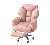 FLEPYHB Silla de Escritorio para Oficina en Casa, Silla Ergonómica Giratoria de 360° con Respaldo Inclinable y Reposapiés, Cómoda Silla de Sofá de Altura Ajustable para Oficina, Dormitorio, Salon