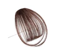 Flequillo Clip De Pelo Flequillo De Aire Sintético Postizo Mujeres Mini Flequillo Falso Extensión De Postizo Marrón Negro Para Niñas Clip En Flequillo(Color:18-2M33)
