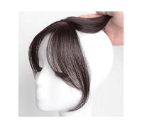 Flequillo con clip Peluca con flequillo de ocho personajes, aire, línea del cabello, frente Natural, simulación Invisible, peluca, extensión, borlas falsas(Dark Brown)