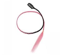 Flequillo Extensiones de cabello trenzadas para bebés 1/2 piezas Trenzas para bebés Flequillo lateral frontal 22 pulgadas de largo Clip trenzado en extensiones de cabello Cabello sintético natural p