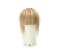 Flequillo falso Flequillo de cabello humano, 3 clips, 3D, corte romo, flequillo de cabello Natural, extensiones de cabello con Clip, no Remy, 2,5 "x 4,5", negro, marrón, Rubio Extensiones de cabello c