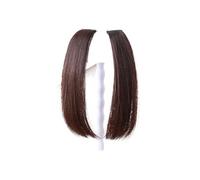 Flequillo falso Flequillo sintético con Clip for mujer, corte princesa, flequillo plano de dos lados, extensión con Clip, flequillo de pelo Natural Extensiones de cabello con flequillo(2-33)