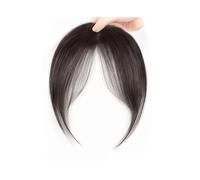 flequillo falso Flequillo sintético for mujer, flequillo octogonal natural de 20 cm for uso diario(NATURAL BLACK)