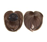 Flequillo falso Pelucas sintéticas con flequillo de fibra química for mujer, postizos naturales con adorno for el cabello, sin necesidad de pegamento, extensión de cabello Extensiones de cabello con f