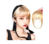 Flequillo para mujeres Chica Fashionen peluca con flequillo mujer Invisible aire rayita reemplazo mujeres Hairwear Clip en flecos