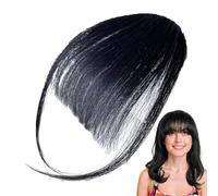 Flequillo postizo cabello natural con clip Cubre cabello ralo