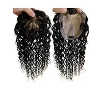 Flequillo Postizo Pelo, Flequillo falso Pinza, Postizos for el cabello for mujeres, postizos rizados con clips for cabello fino(20 inches,12X13cm)