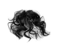 Flequillo Postizo Pelo Natural Flequillo rizado fino Piezas de cabello rizado esponjoso natural Flequillo de aire con clip de moda Flequillo sintético Postizos Extensión de cabello for mujeres y niñas