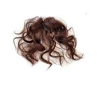 Flequillo Postizo Pelo Natural Flequillo rizado fino Piezas de cabello rizado esponjoso natural Flequillo de aire con clip de moda Flequillo sintético Postizos Extensión de cabello for mujeres y niñas
