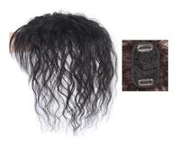 Flequillo Postizo Pelo Natural Pelucas onduladas con flequillo Flequillo de pelo de aire 3D Clip de flecos en flequillo Extensiones de cabello Pelucas Piezas de cabello Flequillo Tupés Flequillo Posti