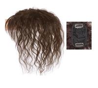 Flequillo Postizo Pelo Natural Pelucas onduladas con flequillo Flequillo de pelo de aire 3D Clip de flecos en flequillo Extensiones de cabello Pelucas Piezas de cabello Flequillo Tupés Flequillo Posti