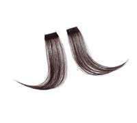 Flequillo Postizo Peluca Flequillo de parte media Extensiones de cabello Clip en la frente Flequillo oblicuo francés sin costuras natural Flequillo de ocho caracteres Postizos(T1B/613)