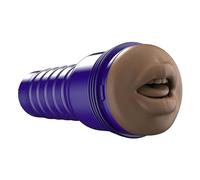 Fleshlight - Boost Blow - Masturbador Masculino Real - Color Medio Oscuro - Estimulación Oral Instensa - Anillos Flotantes para una Sensación Hiperrealista - Textura Bang - Fácil de Limpiar