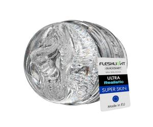 Fleshlight - Quickshot Mia Malkova - Ḿáṣtṵrḇáḑőr Máṣcṵlinő Real - Textura Superskin - Diseño Compacto y Transparente - con 2 Orificios de Entrada - Placer Extremo