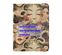 Fleshly Beauty - Cartera de piel para pasaporte y tarjeta de vacunación, combo de funda para pasaporte con ranura para tarjeta de vacunación, ultra delgada, Belleza carnal, 1 size