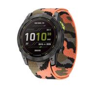 Fleshy Leaf Compatible con Garmin Fenix 8 de 22 mm / epix Pro de 47 mm de nailon para Fenix 5/6/7Fenix 5 Plus/Fenix 6 Pro/Forerunner 935, 22MM, Nailon, No es una piedra preciosa