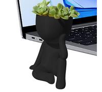 Fleshy Plant Planter, Human-Shaped Flower Pot, Creative Decorative Container, Cute Mini Plant Holder, Ideal for Cactus, Bonsai, Indoor Window Display, Desk, Home Accent Decor