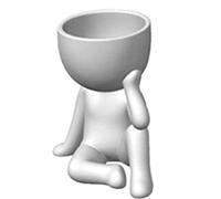 Fleshy Plant Planter, Human-Shaped Flower Pot, Creative Decorative Container, Cute Mini Plant Holder, Ideal for Cactus, Bonsai, Indoor Window Display, Desk, Home Accent Decor