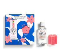 ROGER & GALLET Juego de flor de figura: fragancia Wellbeing 100 ml y vela de 75 g