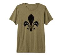 Fleur DE lis SÍMBOLO Fleur-DE-LYS HERALDICA Francia Camiseta Premium