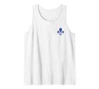 Fleur DE lis SÍMBOLO Fleur-DE-LYS HERALDICA Francia Camiseta sin Mangas
