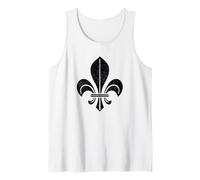 Fleur DE lis SÍMBOLO Fleur-DE-LYS HERALDICA Francia Camiseta sin Mangas
