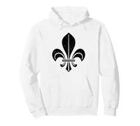 Fleur DE lis SÍMBOLO Fleur-DE-LYS HERALDICA Francia Sudadera con Capucha