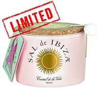 Fleur de Sel "La vie en Rose" - tarro de cerámica con cucharita blanca - 150 gr