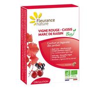 Fleurance Nature - Circulación - Vid roja, grosella negra y orujo de uva ecológicos - 90 comprimidos