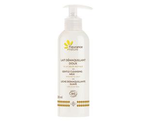 Fleurance Nature - Leche limpiadora suave con jalea real orgánica - Botella dosificadora de 200 ml