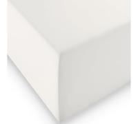 fleuresse 1119 XXL Jersey Stretch - Sábana Bajera Ajustable (96% algodón, 4% Elastano), con Goma elástica, Öko-Tex 100, para colchones de hasta 40 cm de Altura, 140 x 190 - 160 x 220 cm, Color Blanco