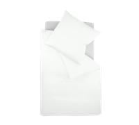 Fleuresse Colors Interlock - Ropa de cama (jersey), color blanco, 135 x 200 cm