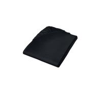 fleuresse Colors Mako Sábana Bajera de Satén - Negro, 140 x 200 cm