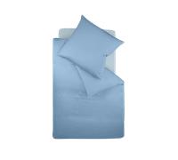 Fleuresse Colors Ropa de cama de satén Mako - Azul, 155 x 220 cm
