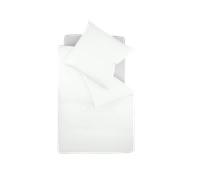 fleuresse Colors Ropa de cama de satén Mako - blanco natural, 155 x 200 cm