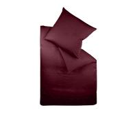 Fleuresse Colors Ropa de Cama de Satén Mako - Ciruela, 155 x 220 cm