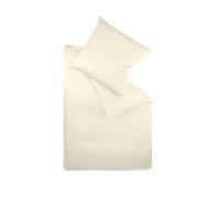 Fleuresse Colors Ropa de Cama de Satén Mako - Crema, 155 x 220 cm