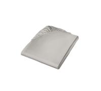 Fleuresse Colors Sábana Bajera de Satén Mako - Gris, 90 x 200 cm