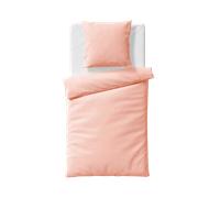 fleuresse Lujosa ropa de cama de color liso hecha de fibras TENCEL™ Lyocell - albaricoque, 155 x 200 cm