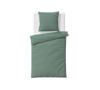 fleuresse Lujosa ropa de cama de color liso hecha de fibras TENCEL™ Lyocell - salvia, 200 x 220 cm