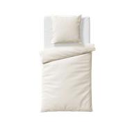 fleuresse Lujosa ropa de cama de un solo color hecha de fibras TENCEL™ Lyocell - blanco natural, 240 x 220 cm