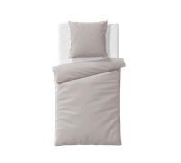 fleuresse Lujosa ropa de cama unicolor de fibras TENCEL™ Lyocell - gris topo, 200 x 200 cm