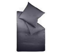 fleuresse Ropa de cama Colors Interlock Jersey - antracita, 155 x 220 cm