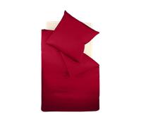 fleuresse Ropa de cama Colours Interlock Jersey Weiß / 155 x 220 cm